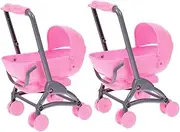 Vaguelly 2pcs Stroller Mini Hands Float Pretend Props Bees House Model Chick Portable Bracket Daisy Balloon Megaphone Kits Bee Finger Robot Pink