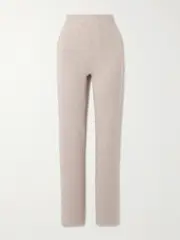 [Skin] Skin - Nakita Ribbed Stretch-jersey Straight-leg Pants - Gray - 3 3 Gray