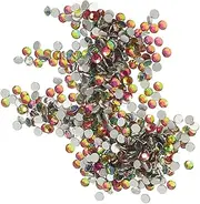 Unique Nail Art Glass Rhinestones 2880pcs Multi Sizes Flatback Gems Easy to Apply on Nails