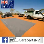 3.6m CGEAR CARAVAN OR CAMPING SAND / GRASS MAT. SIZE 3.6m X 4.6m.
