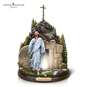 Thomas Kinkade Studios He Is Risen Light-Up Jesus Sculpture