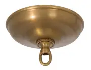 B&P Lamp 5 1/2 Inch Antique Brass Round Canopy