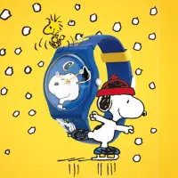 在飛比找momo購物網優惠-【SWATCH】史努比Snoopy限量聯名手錶 HEE HE