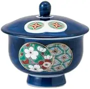 Dami Round Crest with Lid [3.7 x 3.7 x 3.7 x 3.5 inches (9.5 x 9.5 x 9 cm), 165cc] | Sencha Setomonohonpo