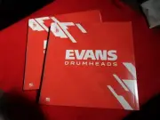 EVANS 200 Snare Side heads 10" two NEW heads total