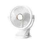 USB Rechargeable Fan Dormitory Clip-on Type Portable Mini Desk Fan 3602244