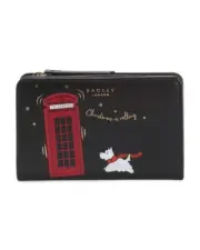 NWT Radley London Christmas Is Calling Leather Bifold Wallet