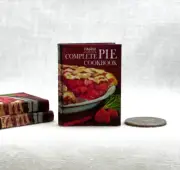 1:6 Scale COMPLETE PIE COOKBOOK Miniature Playscale Illustrated Readable Book