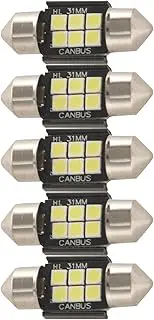 Mellisso 10Pcs Extremely Bright 400 Lumens 3020 Chipset Canbus Error Free Led Bulbs For Interior Car Lights
