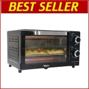 Compact 4-Slice Toaster Oven with Auto Shut-Off - Versatile Kitchen Appliance