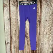 DEVOROPA Youth Leggings Quick Dry Youth Compression Pants Sports SZ Large