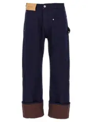 [J.W. Anderson] J. W. Anderson-Turn Up Twisted Workwear Jeans Blu-Uomo 34