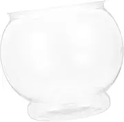 WEKAMOS Clear Desktop Fish Tank Globe Durable Fish Bowl for Betta Goldfish Decorative Container for Home Office and Party