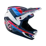 NEW Troy Lee Designs D4 Polyacrylite MTB Bicycle Helmet W/MIPS Blu/Wht All Sizes