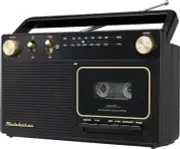 Gold Portable Cassette Player/Recorder & AM/FM Radio with Built-in Speakers