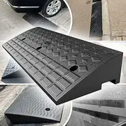 ZJIEX Rubber Wheelchair Ramp, 2in/ 2.5in/ 3in/ /4in /5in Rise Threshold Ramp, Non-Skid Driveway Curb Ramp, Kerb Ramp for Car, Vehicle, Scooter, Bike, Trolley (Size : 100x30x9cm/(39.4x11.8x3.5in))