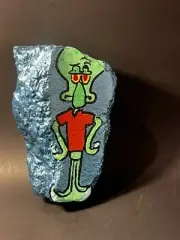 Squidward Hand Painted Rock Great Gift ! SpongeBob SquarePants