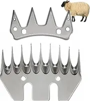 9 Teeth Pet Sheep Replacement Blades Replacement for Oster, Lister, Heiniger Sheep Clippers, Detachable Animal Trimmer Shearing for Grooming Goats, Lambs, Llamas, Alpacas