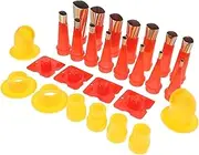 SEWACC 1 Set Caulk Tool with Reusable Nozzles and Scrapers Finishing Applicator for Grout Sealant Waterproofing for Home DIY Projects