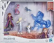 Disney - Frozen 2 - Spirits of Nature Set - Includes 5 Dolls: Anna, Elsa, Bruni, Plus Exclusive Translucent Nokk and Pearlescent Olaf - Toys for Kids - Girls, Boys - F1845 - Ages 3+