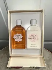 new in BOX Crabtree & Evelyn Pear and Pink Magnolia Body was/Lotion 250ml/8.5 oz
