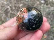 104 gram Vredefort breccia sphere, meteorite impactite tektite, South Africa