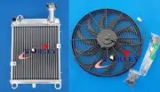 4 ROW Aluminum Radiator+Fan FOR 1980-1987 Honda Goldwing GL1100 Interstate SC02