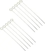 Angoily 10pcs Metal Star Wire Floral Picks Plated Card Holders for Table Place Cards Photos and Notes Elegant Decor for Weddings Birthdays and Special Events