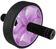 Abdominal Exercise Equipment Ab Roller Anti-Slip Handles Workout Wheel Fitness Roller (Puple)
