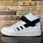 Mens 9 - Adidas Forum Mid Parley Casual Sneaker Cloud White Core Black