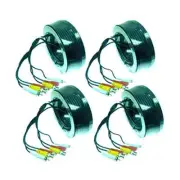 4 x 15M CCTV Video Audio Cameras Cable BNC+Power+RCA 45FT