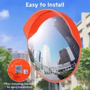 Multi Purpose 18 Inch Convex Parking Safety Mirror for All Environments