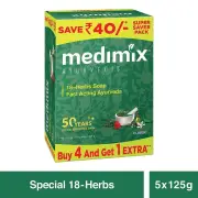 Real Ayurveda Medimix Soap Classic With 18 Herbs 125 Gm x 10soap - Free Shipping