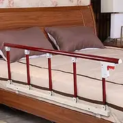 Bed Safety Bar Adjustable Premium Bed Safety Bar Stand Bedside Standing Assist Armrest, Folding Bed Assist