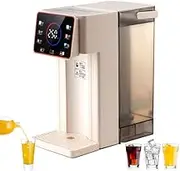 Instant Cold Hot Filter Water Dispenser, 2000W Desktop Small Instant Water Dispenser, 6 Temperature Settings, 3 L Capacity, 3s Quick Heating, LED Touch Screen, for Homes Offices Schools