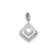 Sterling Silver Diamond Pendant