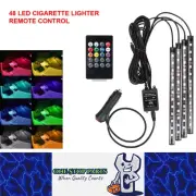 LED RGB Ambient Light Remote Atmosphere Strip Lamp with Cigarette Lighter Plug