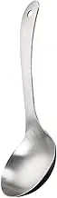 MOLUCKFU Stainless Steel Rice Spoon Elegant Kitchen Accessory for Soup Porridge Dessert Lightweight Easy to Store for Home Picnic Use