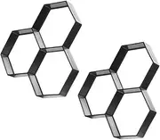 Hexagon Pavement Mold - 2PCS Reusable Walk Path Maker Hexagon Concrete Cement Pavement Mold for DIY Garden Concrete Path