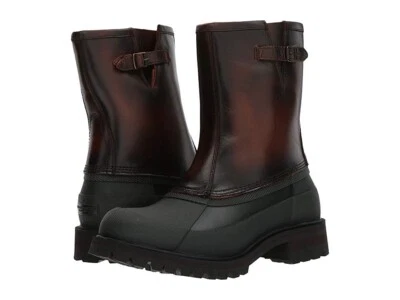 NIB FRYE Men's Alaska Pull On Rain Boot Stone Multi 9.5 M Leather mod 86162