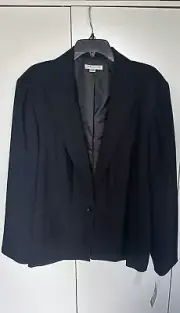 Pendleton PLUS Jacket Size 24w Dress Jacket Black NWT Out Of The Blue