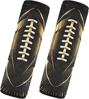 GAIREG Gold American Football Stroller Belt Covers Car Shoulder Pad Seat Belt