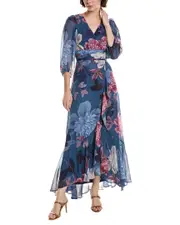 Maison Tara Chiffon Midi Dress