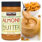 Creamy Smooth Roasted Almond Butter Pantry Spreadable Classic Bread Snack 765g