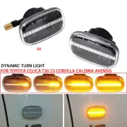 Clear For Toyota Corolla 1992-2004 2005 2006 2007 LED Dynamic Side Marker Light (for: Toyota)