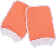 ELAYARD 2Pcs Exfoliating Bath Gloves for Body Scrub Mittens for Back Cleaning Multi Purpose Plant Fiber Scrubbers for Removing Dead Skin and Impurities