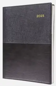 2025 Diary Collins Vanessa A5 Week to View WTV 385.V99 Black 3 Year Calendar Oz