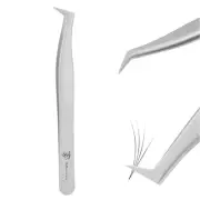Volume Lash Tweezers, Stainless Steel Eyelash Extension Tweezers, Professiona...