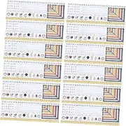 NUOBESTY 25pcs Classroom Desk Name Tags Traditional Manuscript Style Robust Paper Easy to Read Back to School Supplies