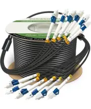 Yutianhome Fiber Optic Cable LC/PC-LC/PC SM 6Fiber TPU 5.0mm 100 M (330 FEET)